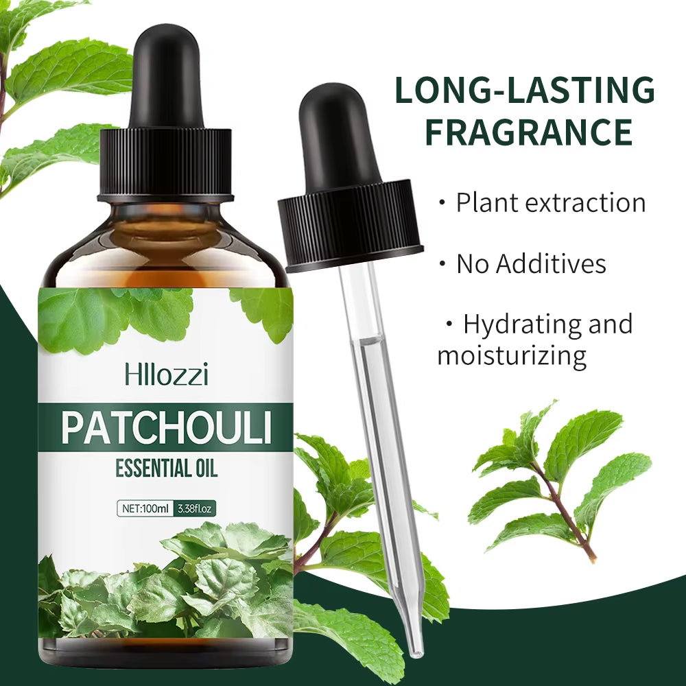 Patchouli Essential Oil for Diffusers, Moisturizing, Nourishing, Hydrating, Massage Essential Oil