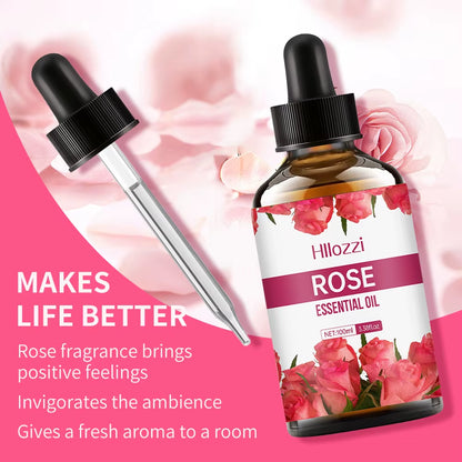 Rose Essential Oil Face and Body Skin Care Essential Oil Moisturizing Massage Essential Oil