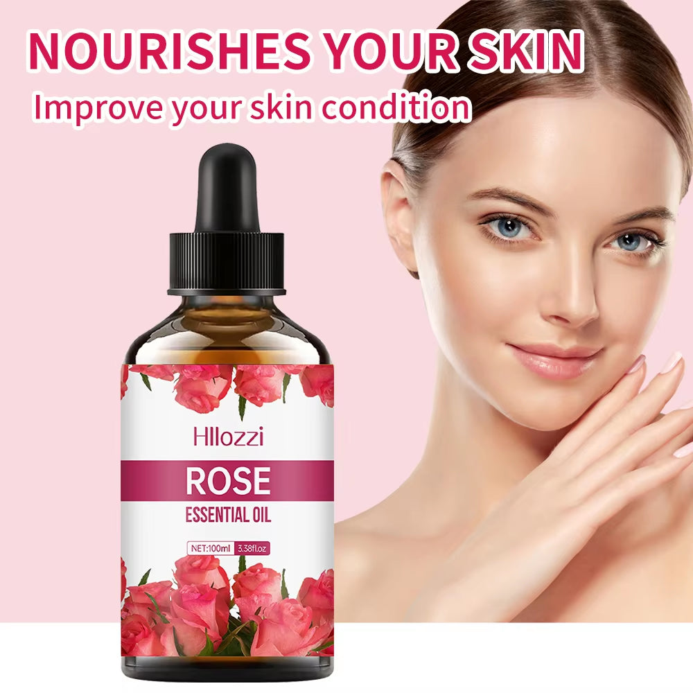 Rose Essential Oil Face and Body Skin Care Essential Oil Moisturizing Massage Essential Oil